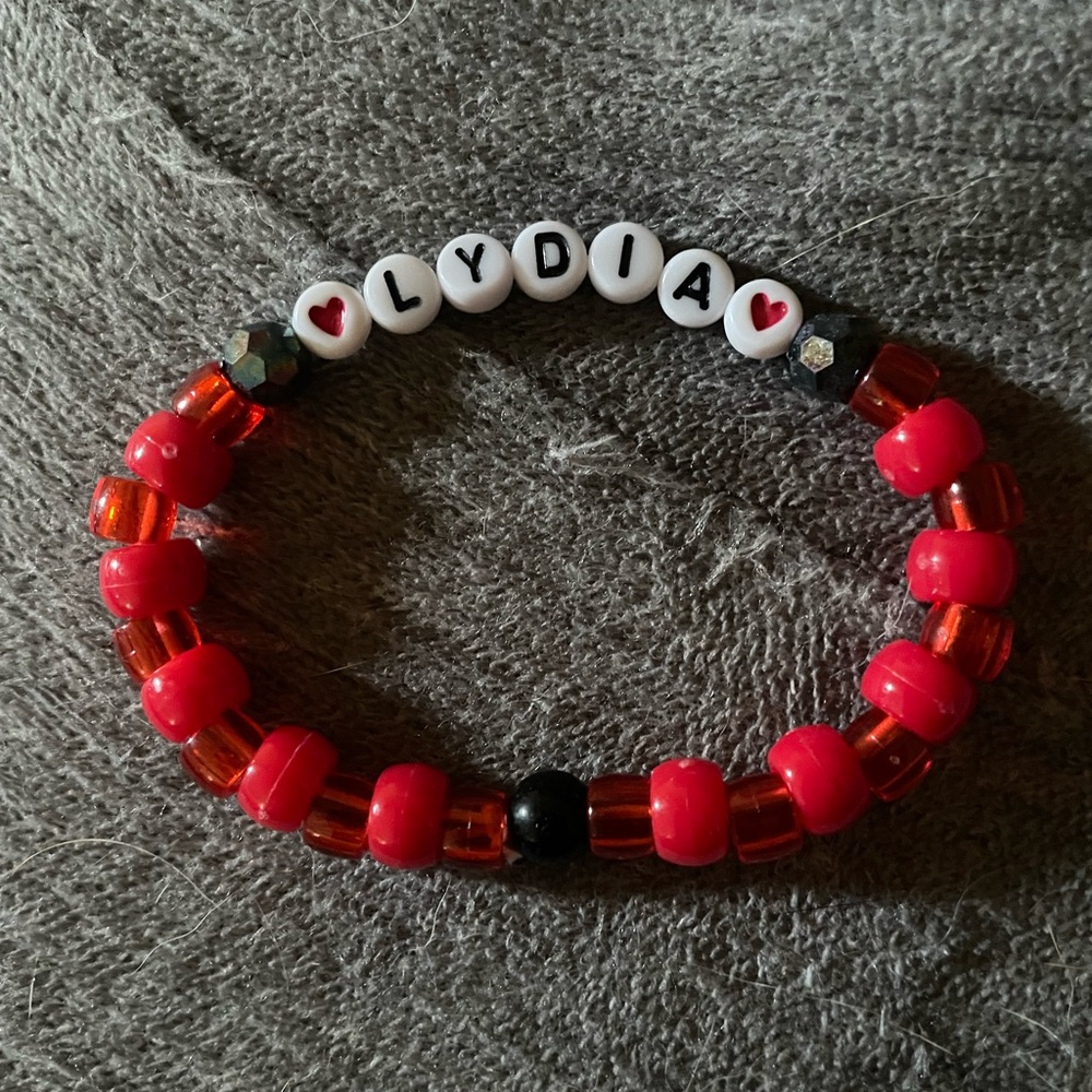Beetlejuice inspired bracelet